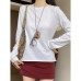 Round neck T-shirt long sleeved top