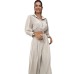 Drawstring Short Shirt Wide Leg Pants Set