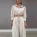 Drawstring Short Shirt Wide Leg Pants Set