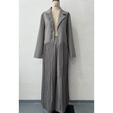 Minimalist temperament pressure compromise long windbreaker pants two-piece set
