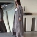Minimalist temperament pressure compromise long windbreaker pants two-piece set