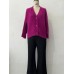 Cardigan knitted slimming V-neck sweater top