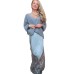 Cardigan knitted slimming V-neck sweater top