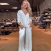 Cardigan knitted slimming V-neck sweater top