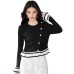 French Vintage Elegant Versatile Knitwear Women's Color-block Design Top