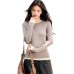 Chic Long Sleeve Knit Top for Women, Autumn Season, Fitted Base Layer, Elegant Style, Casual Wear Chic Long Sleeve Knit Top for Women, Autumn Season, Fitted Base Layer, Elegant Style, Casual Wear