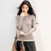 Chic Long Sleeve Knit Top for Women, Autumn Season, Fitted Base Layer, Elegant Style, Casual Wear Chic Long Sleeve Knit Top for Women, Autumn Season, Fitted Base Layer, Elegant Style, Casual Wear
