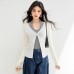 Chic Casual Knit Top in Coffee Color with Relaxed Fit and Elegant Style for Early Autumn