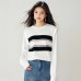 Fashion StyleContrast Stripe  Sleeve Length Long Sleeve