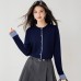 Fashion Style Contrast Stripe  Sleeve Length