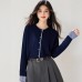 Fashion Style Contrast Stripe  Sleeve Length