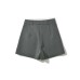 Grey high waisted half length skirt pants