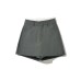 Grey high waisted half length skirt pants