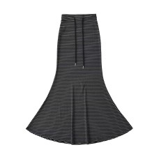 Striped hip hugging skirt