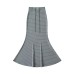 Striped hip hugging skirt
