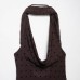 Versatile mesh polka dot scarf long dress