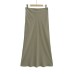 Rear slit fishtail skirt