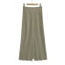 Rear slit fishtail skirt