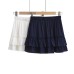 Elastic high waisted ruffled A-line skirt