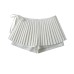 Detachable double-layer pleated butterfly bow pleated skirt