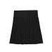 Grey high waisted knitted skirt