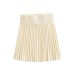 Grey high waisted knitted skirt