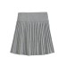 Grey high waisted knitted skirt