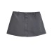 High waisted buckle A-line skirt