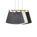 High waisted buckle A-line skirt