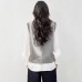 Fashion Style  of Clothing  Chic Autumn Fashion, Floral Print, Long Sleeve, Layered Two-Piece Design, Oversized Fit, Knit Top