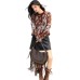 Retro Irregular Stripe Knitwear for Women, Casual Loose Fit, Mature Style, Comfortable Top