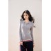 style blocked Patchwork Polo Neck Long Sleeve Knitwear
