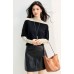 Casual  Half-high Neck Long Sleeve Knitwear Women's Loose Inner Layer Top