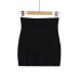 White border contrasting knitted skirt