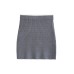 White border contrasting knitted skirt