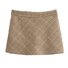 Plaid anti glare skirt