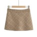 Plaid anti glare skirt