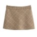 Plaid anti glare skirt