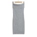 Ruffled waist hair knitted hip hugging long skirt