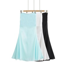 Mesh splicing fish tail long skirt