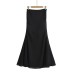 Mesh splicing fish tail long skirt