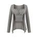 Chest cushion pleated camisole vest ➕ Long sleeved cardigan set