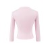 Half high collar seven quarter sleeved top