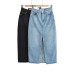 High waisted hip hugging mid length skirt