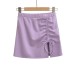 Side slit drawstring strap with elastic waistband