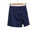 Side slit drawstring strap with elastic waistband