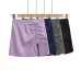 Side slit drawstring strap with elastic waistband