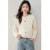 Real Shot◆Korean Style Line Design Colorful Button Long Sleeve Knit Top for Women