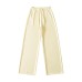 Elastic waistband drawstring loose casual pants