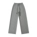 Elastic waistband drawstring loose casual pants